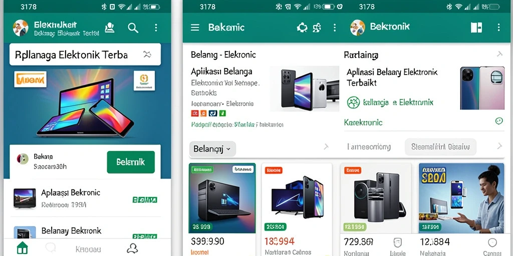 Antarmuka aplikasi 3178 yang bersih dan fungsional