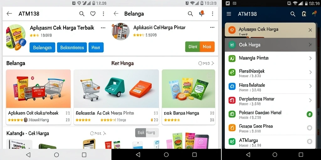 Screenshot antarmuka ATM138 menampilkan fitur cek harga dengan jelas.
