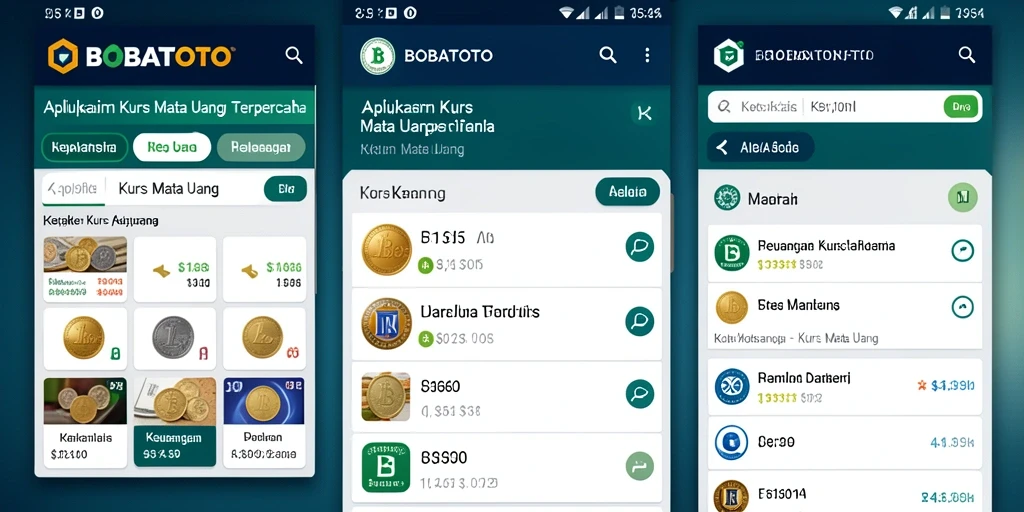 Tampilan antarmuka BOBATOTO menunjukkan fungsi konversi mata uang yang intuitif.