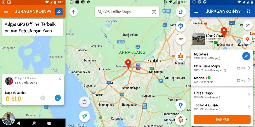 Tampilan antarmuka JURAGANKOIN99 yang user-friendly untuk GPS Offline Maps.