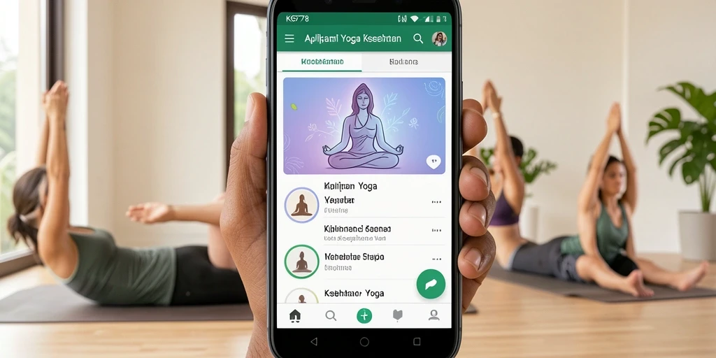 Antarmuka KG778 menampilkan fitur latihan Yoga yang lengkap dan intuitif.