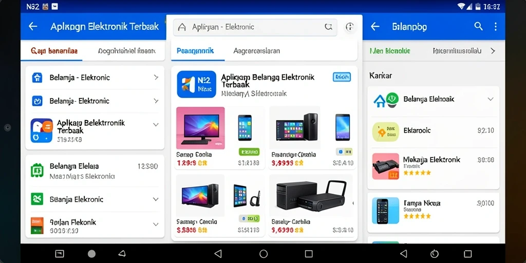 Antarmuka N32 yang sederhana dan mudah digunakan untuk belanja elektronik.