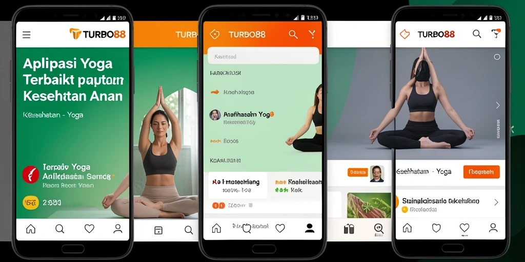 Tampilan antarmuka TURBO88 yang user-friendly untuk latihan yoga.