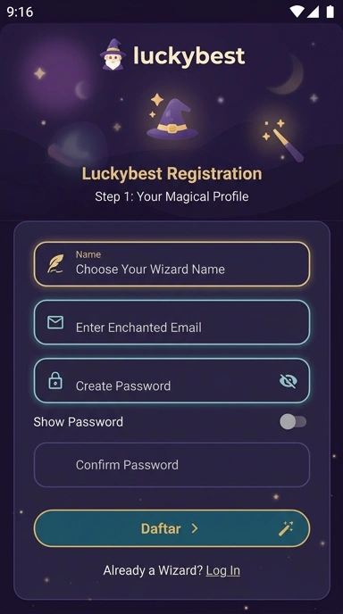 Panduan Registrasi Akun Baru luckybest untuk Pengguna Android